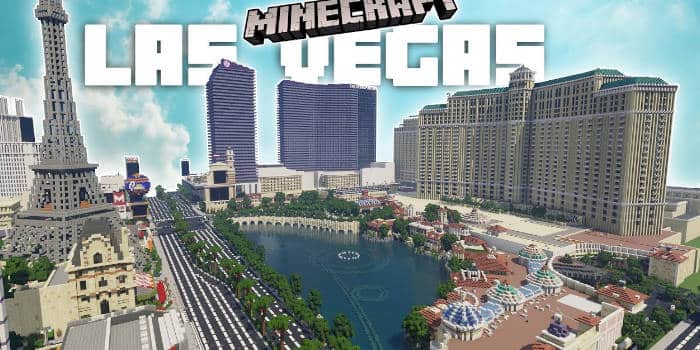 ผู้เล่นสร้างใหม่ทั้งแถว Las Vegas Strip ใน Minecraft